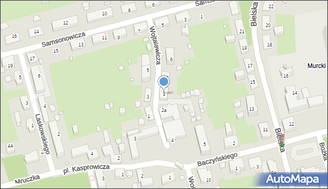 Katowice, Wojtalewicza Alojzego, 2, mapa Katowic