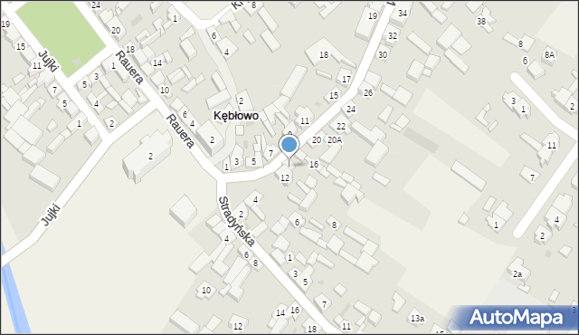 Kębłowo, Wolsztyńska, 14, mapa Kębłowo