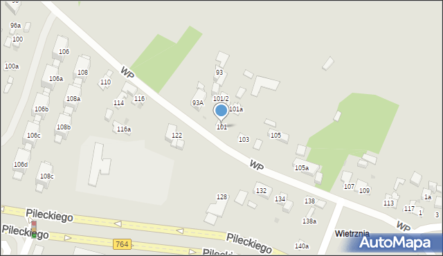 Kielce, Wojska Polskiego, 101, mapa Kielc