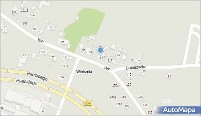 Kielce, Wojska Polskiego, 113, mapa Kielc