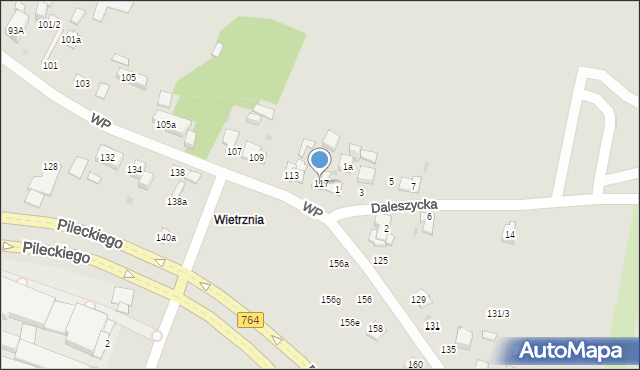 Kielce, Wojska Polskiego, 117, mapa Kielc