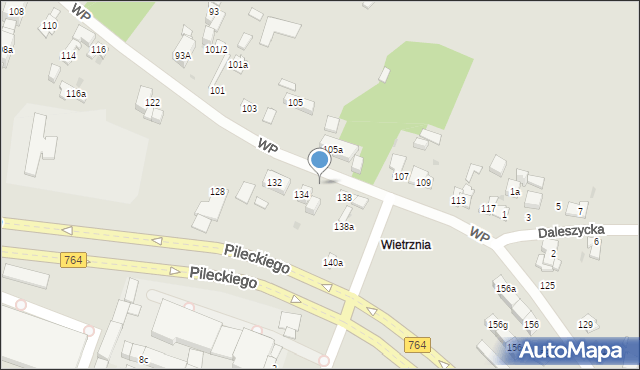 Kielce, Wojska Polskiego, 136, mapa Kielc