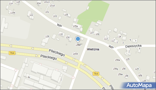 Kielce, Wojska Polskiego, 138a, mapa Kielc