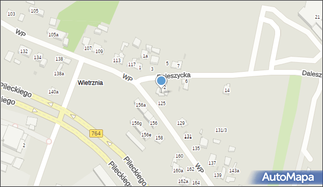 Kielce, Wojska Polskiego, 123, mapa Kielc