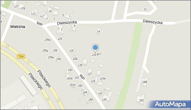 Kielce, Wojska Polskiego, 131/3, mapa Kielc