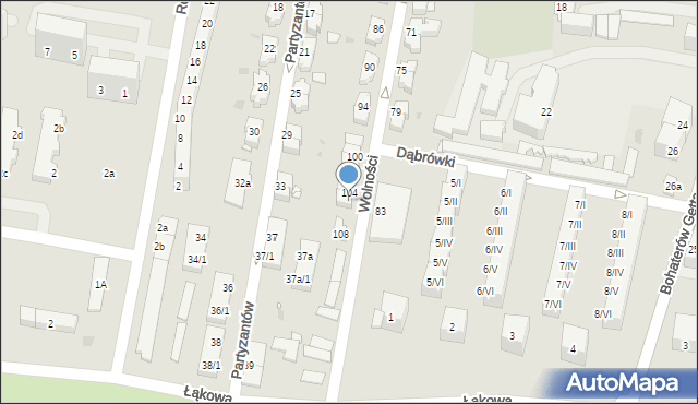 Kłodzko, Wolności, 106, mapa Kłodzka