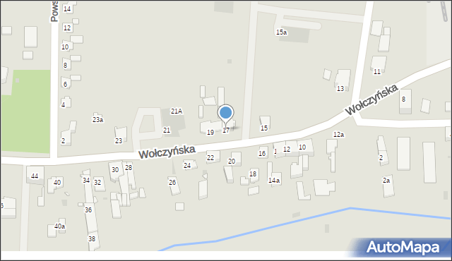 Kluczbork, Wołczyńska, 17, mapa Kluczbork