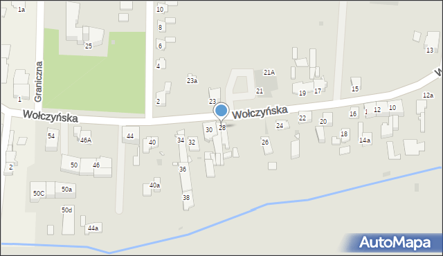 Kluczbork, Wołczyńska, 28, mapa Kluczbork