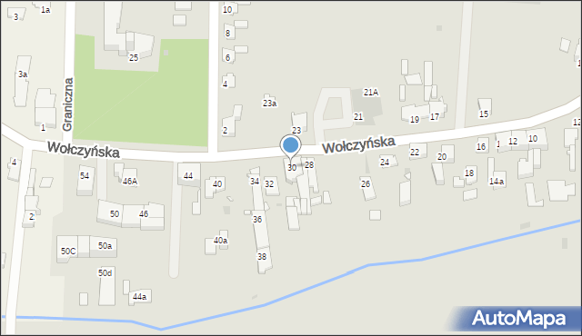 Kluczbork, Wołczyńska, 30, mapa Kluczbork