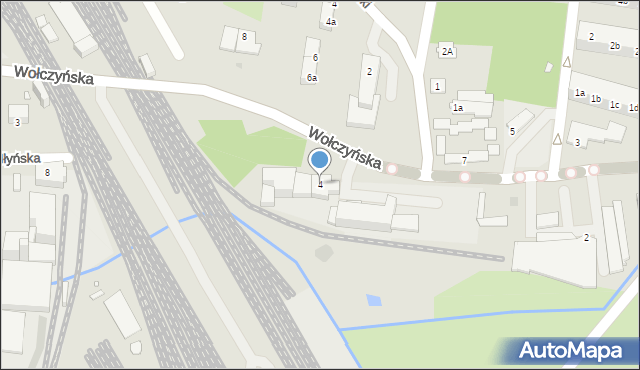 Kluczbork, Wołczyńska, 4, mapa Kluczbork