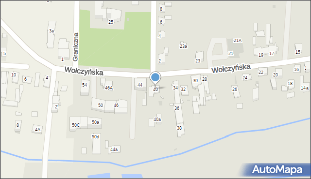 Kluczbork, Wołczyńska, 40, mapa Kluczbork