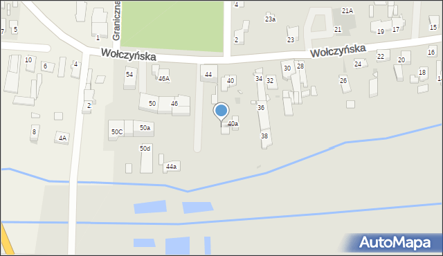 Kluczbork, Wołczyńska, 42a, mapa Kluczbork