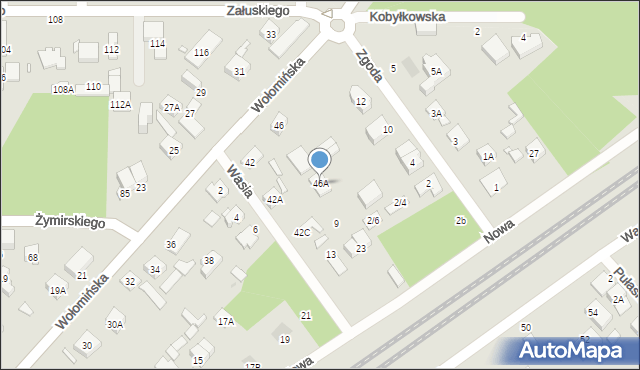 Kobyłka, Wołomińska, 46A, mapa Kobyłka