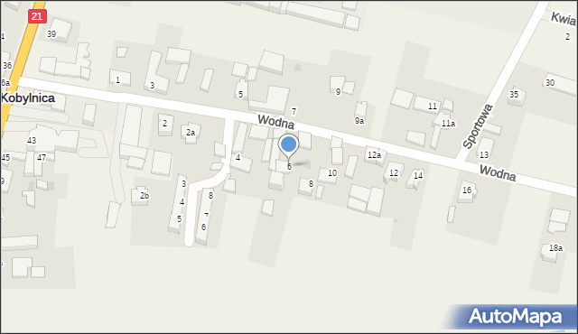 Kobylnica, Wodna, 6, mapa Kobylnica