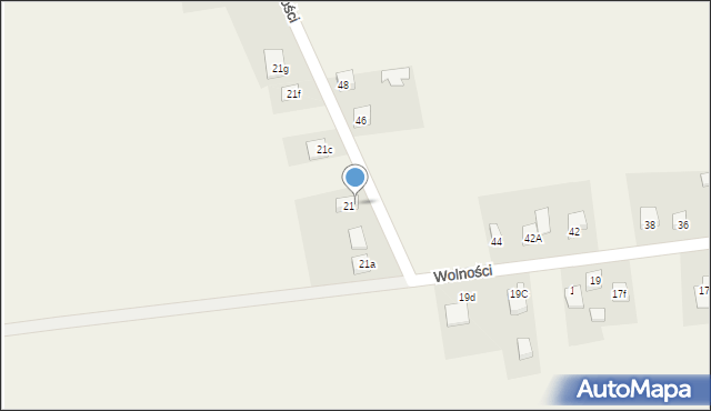 Kochanowice, Wolności, 21B, mapa Kochanowice