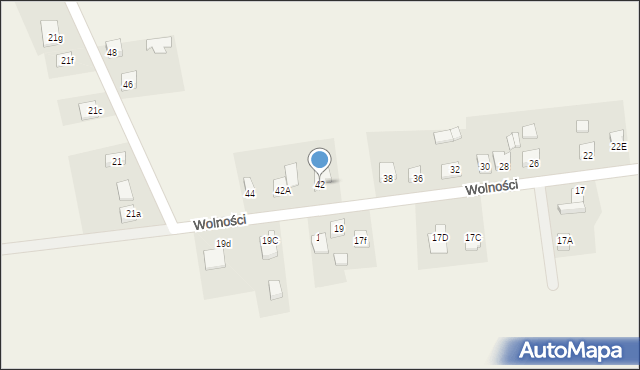 Kochanowice, Wolności, 42, mapa Kochanowice