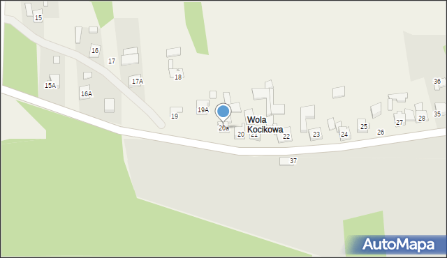 Kocikowa, Wola Kocikowa, 20a, mapa Kocikowa