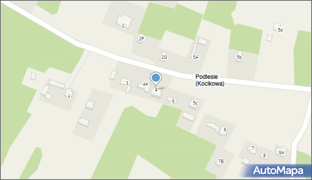 Kocikowa, Wola Kocikowa, 4, mapa Kocikowa