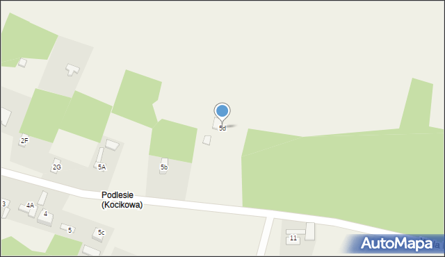 Kocikowa, Wola Kocikowa, 5d, mapa Kocikowa