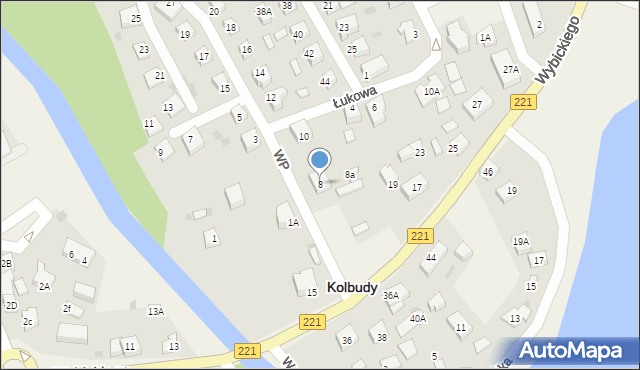 Kolbudy, Wojska Polskiego, 8, mapa Kolbudy