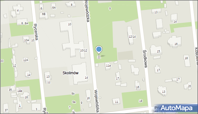 Konstancin-Jeziorna, Wojewódzka, 11, mapa Konstancin-Jeziorna