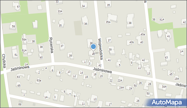 Konstancin-Jeziorna, Wojewódzka, 40, mapa Konstancin-Jeziorna