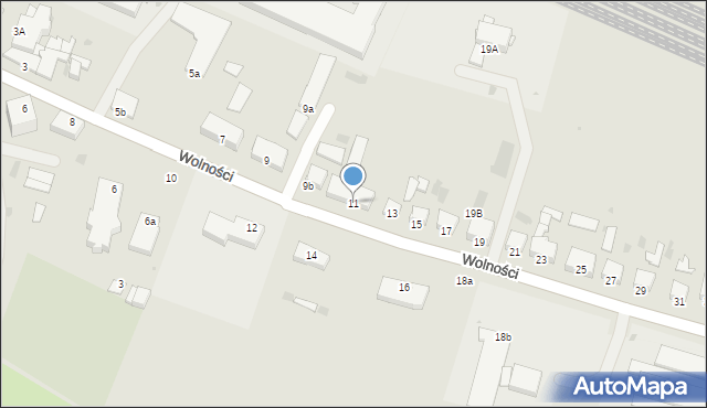 Korsze, Wolności, 11, mapa Korsze