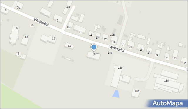 Korsze, Wolności, 16, mapa Korsze