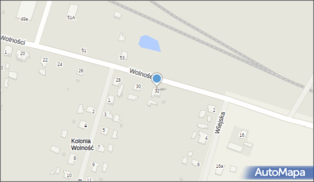 Korsze, Wolności, 32, mapa Korsze