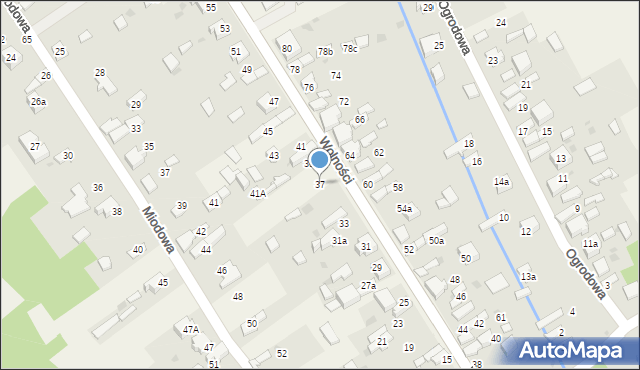 Kościelec, Wolności, 37, mapa Kościelec