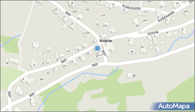 Kowary, Wojska Polskiego, 20, mapa Kowary