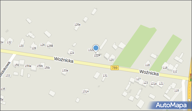 Koziegłowy, Woźnicka, 123A, mapa Koziegłowy