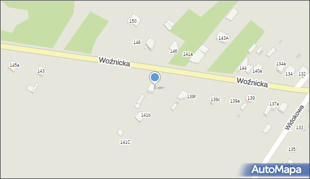 Koziegłowy, Woźnicka, 141, mapa Koziegłowy