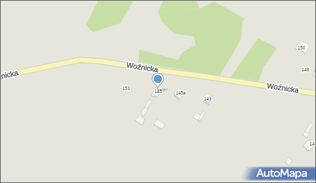 Koziegłowy, Woźnicka, 145, mapa Koziegłowy