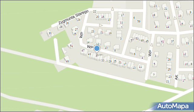 Kozienice, Wojska Polskiego, 37, mapa Kozienice