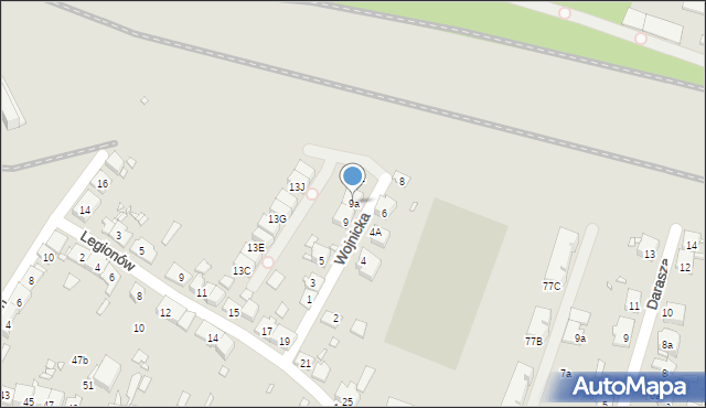 Kraków, Wojnicka, 9a, mapa Krakowa