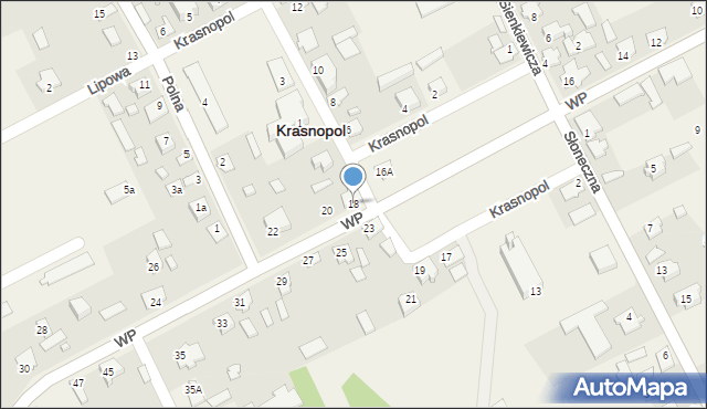 Krasnopol, Wojska Polskiego, 18, mapa Krasnopol