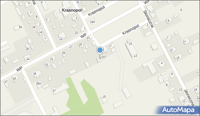 Krasnopol, Wojska Polskiego, 21, mapa Krasnopol