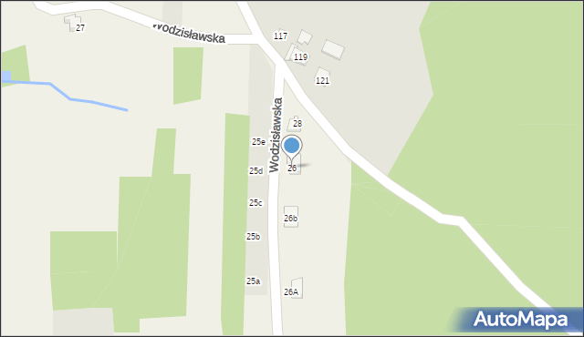 Krostoszowice, Wodzisławska, 26, mapa Krostoszowice