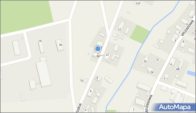 Kruklanki, Wodna, 9A, mapa Kruklanki