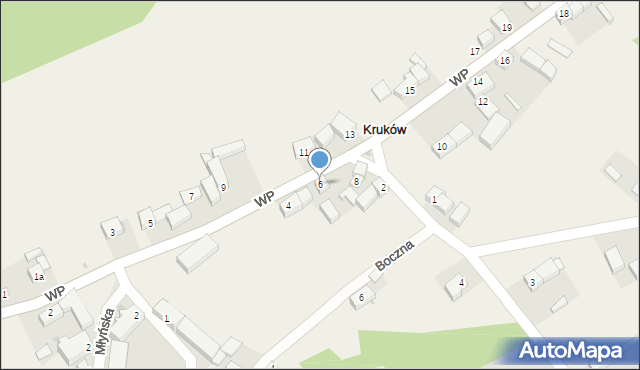 Kruków, Wojska Polskiego, 6, mapa Kruków