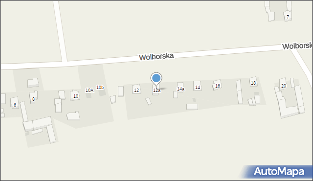 Kruszów, Wolborska, 12a, mapa Kruszów