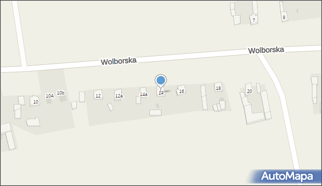 Kruszów, Wolborska, 14, mapa Kruszów