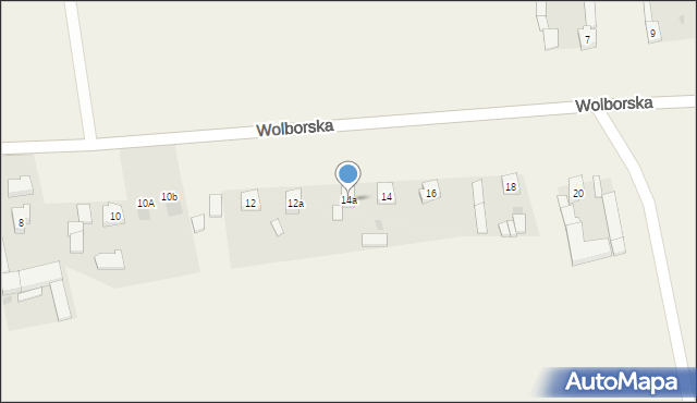 Kruszów, Wolborska, 14a, mapa Kruszów