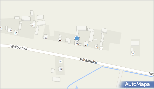 Kruszów, Wolborska, 23a, mapa Kruszów