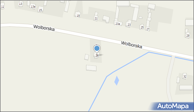 Kruszów, Wolborska, 28, mapa Kruszów