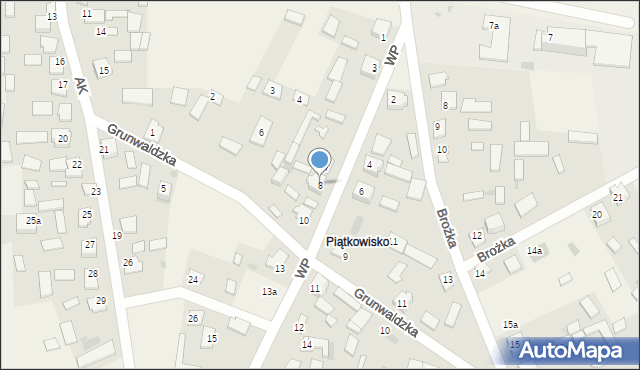 Kurzelów, Wojska Polskiego, 8, mapa Kurzelów