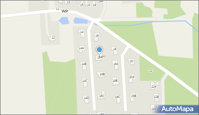 Lesznowola, Wojska Polskiego, 16A, mapa Lesznowola