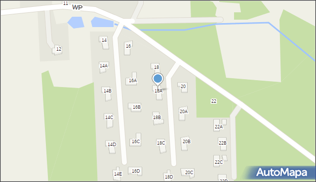 Lesznowola, Wojska Polskiego, 18A, mapa Lesznowola