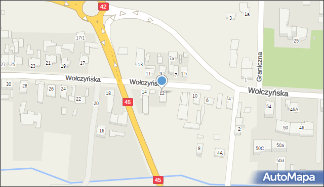 Ligota Dolna, Wołczyńska, 12, mapa Ligota Dolna